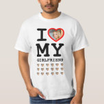 Camiseta Personalizado Amo a mi novia foto graciosa<br><div class="desc">¡Haz tu propio Zazzle! ¡Amo mi camisa de novia! Crea tu propio obsequio de aniversario de Bf. Obligar a tu novio a usar esta camiseta super linda todo el tiempo y desalentarlo de ser infiel. Recibirá muchos cumplidos en la escuela o en el trabajo. ¡La camiseta de "Amo a mi...</div>