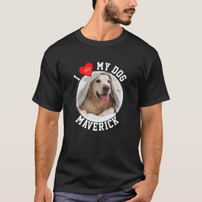 Camiseta Personalizado, AMO A MI PERRO (Anverso)