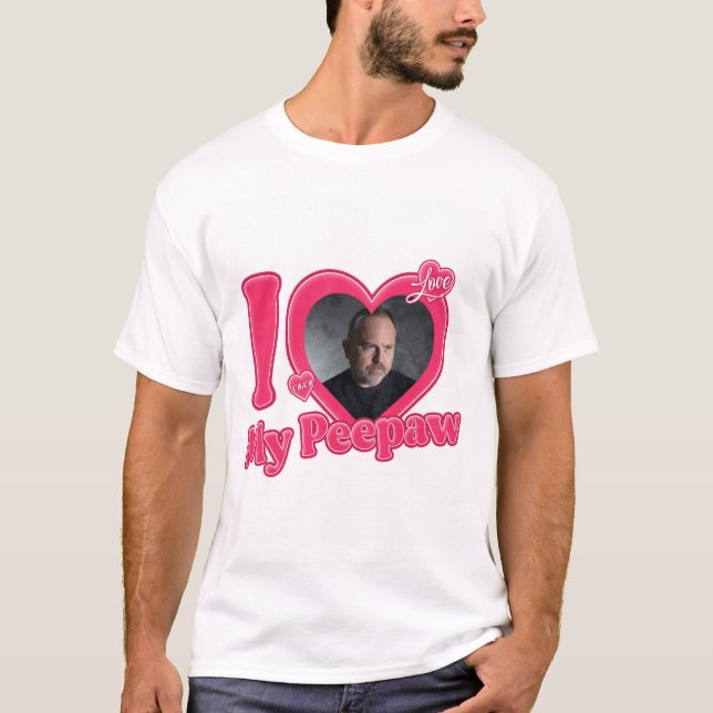 Camiseta Personalizado Amo A Mi Pueblo Con Foto Personaliza (Anverso)