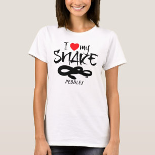 Camiseta Personalizado Amo Mi Serpiente