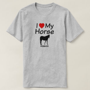 Camiseta PERSONALIZADO Amo Mi Silhouette De Caballo