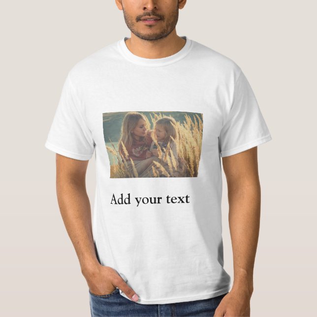 Camiseta personalizado añada sus navidades de fotos agua pe (Anverso)