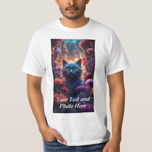 Camiseta Personalizado, Añadir foto y texto (Anverso)