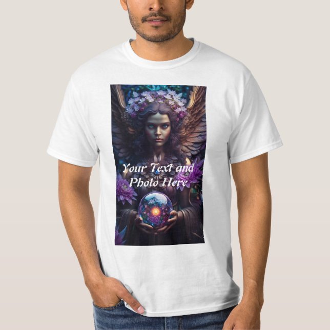 Camiseta Personalizado, Añadir foto y texto (Anverso)