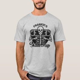 Camiseta Personalizado AÑADIR NOMBRE Skull Skateboard Skate