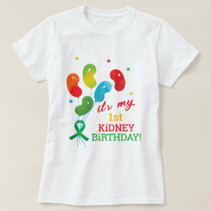 Camiseta Personalizado Aniversario del trasplante de Riñón