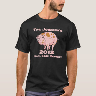 Camiseta Personalizado anual del fiesta del Cookout del Bbq