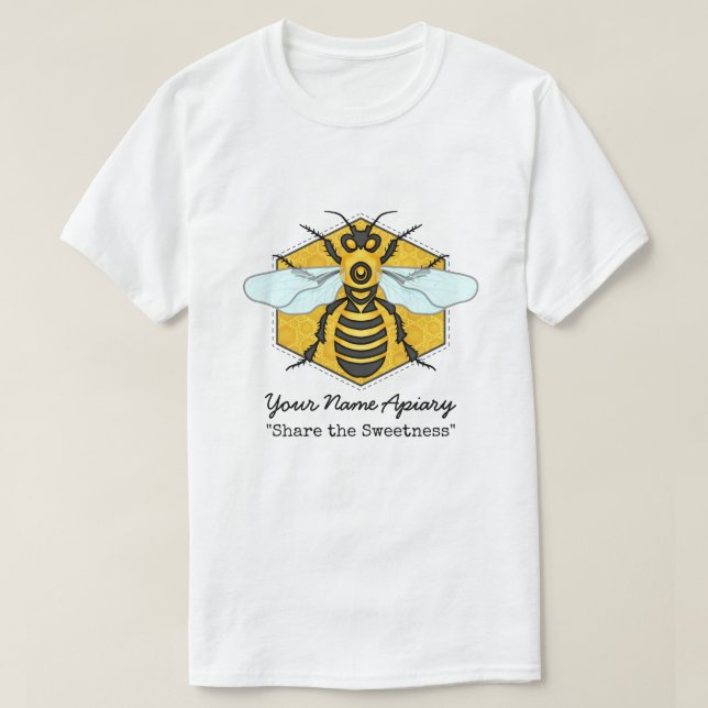Camiseta Personalizado Apiary (Diseño del anverso)