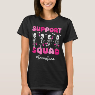 Camiseta Personalizado Apoyo al Cáncer de Mama Squad Hallow