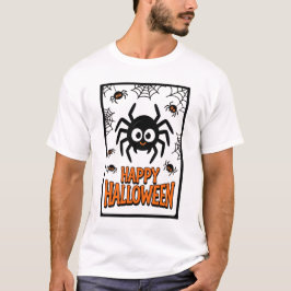 Camiseta Personalizado Araña feliz Halloween