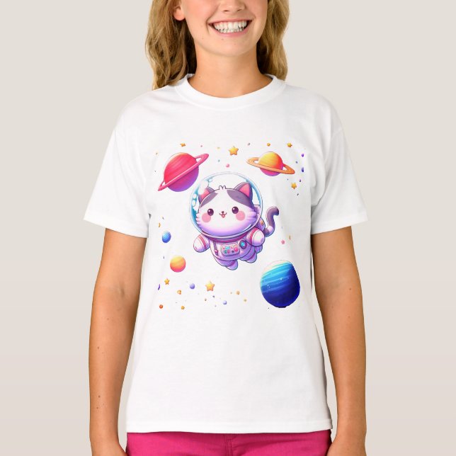 Camiseta personalizado astro cat (Anverso)