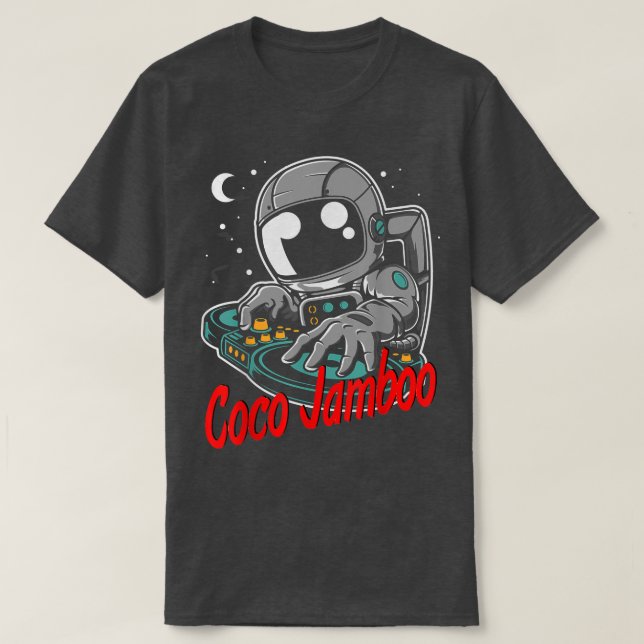 Camiseta Personalizado astronauta de Coco Jambo juega a la  (Diseño del anverso)