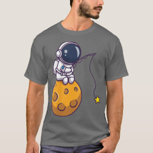 Camiseta Personalizado Astronauta pescando para el planeta