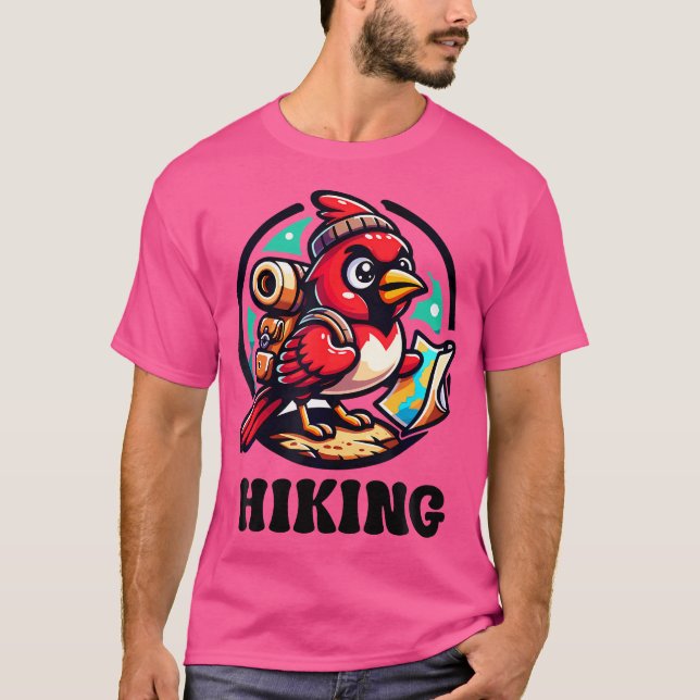 Camiseta Personalizado aventurero Cardenal Rojo Paseando (Anverso)