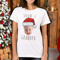 Personalizado Baby Face Santa Hat Navidad Foto