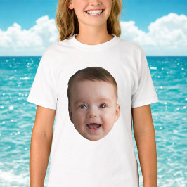 Camiseta Personalizado Baby Face, una foto divertida del pe