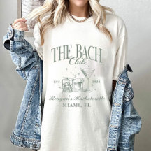 Personalizado Bach Club Bachelorette Retro Cocktai