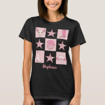 Personalizado Bachelorette Cowboy Disco Rosa