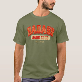 Camiseta Personalizado Badass Dad Club Retro Guay Trendy Fu
