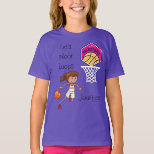 Camiseta Personalizado baloncesto "Vamos a disparar aros"
