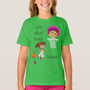 Camiseta Personalizado baloncesto "Vamos a disparar aros"
