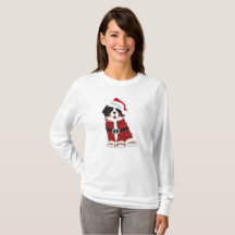 Personalizado Bernese Mountain Dog Santa Paws