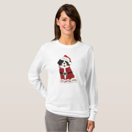 Camiseta Personalizado Bernese Mountain Dog Santa Paws