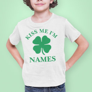Camiseta Personalizado béseme el día de St Patrick