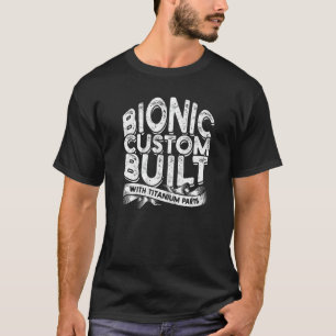 Camiseta Personalizado biónico construido con partes de tit