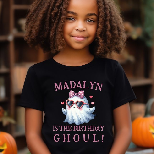Camiseta Personalizado Birthday Ghoul (Birthday Ghoul Custom Halloween Birthday Shirt)