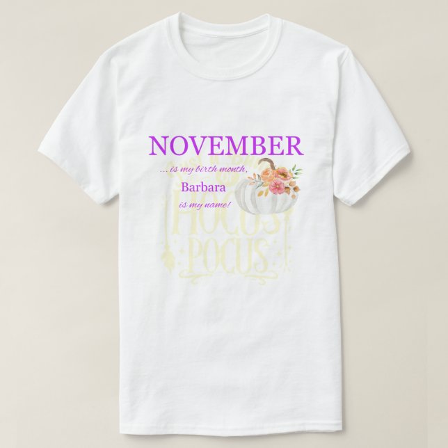 Camiseta Personalizado Birthday Tee (Diseño del anverso)