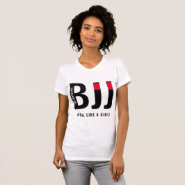 Camiseta Personalizado BJJ Jiu Jitsu Black Belt Woman