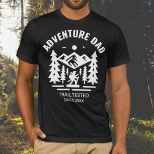 Camiseta Personalizado Black Adventure Dad Trail Test