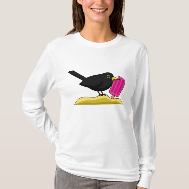 Camiseta Personalizado Blackbird come un helado (Anverso)