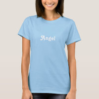 Personalizado blanco azul claro Ángel lindo