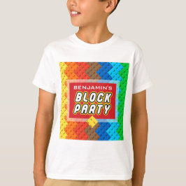 Camiseta Personalizado BLOCK FIESTA Ladrillos de colores To