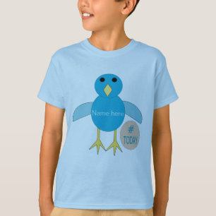 Camiseta Personalizado Blue Birthday Boy Chick T Shirt