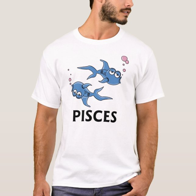 Camiseta Personalizado Blue Pisces Fish (Anverso)