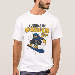 Camiseta Personalizado Boarder Snowboarding Shop Big Air