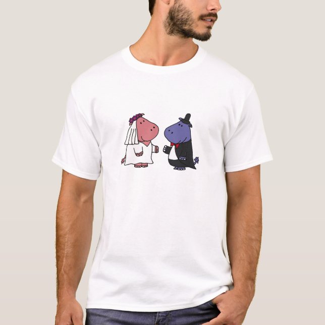Camiseta Personalizado Boda de Novia y Groom (Anverso)
