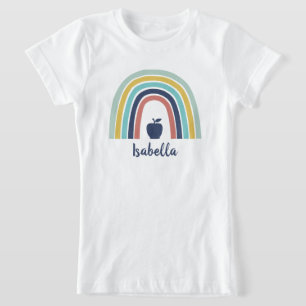 Camiseta Personalizado boho moderno fruta de manzana arco i