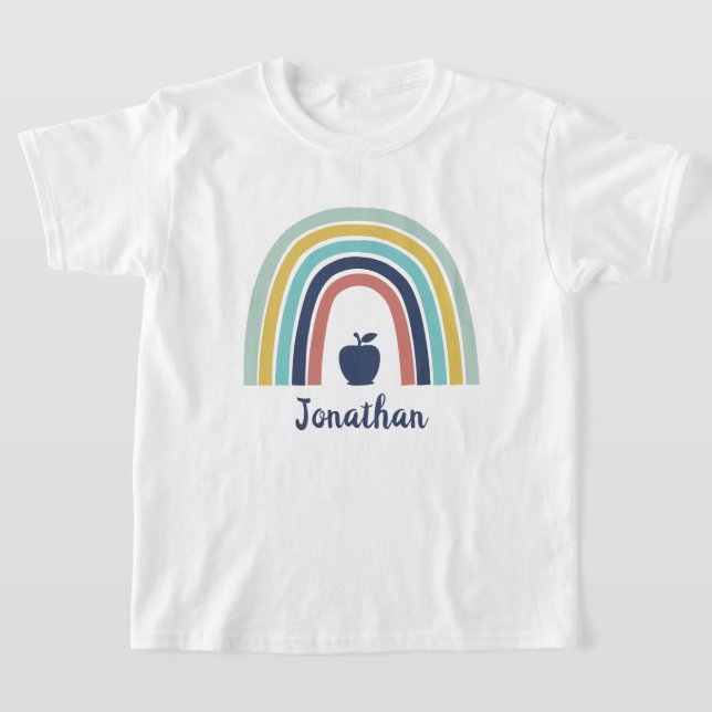 Camiseta Personalizado boho moderno fruta de manzana arco i (Distribución)