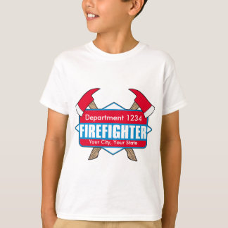 Camiseta Personalizado Bombero con hachas