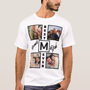 Camiseta Personalizado Bono moderno papá Stepdad 4 Collage 