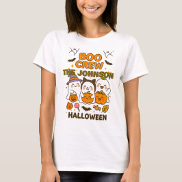 Camiseta Personalizado Boo Crew Pumpkin Squad Tee