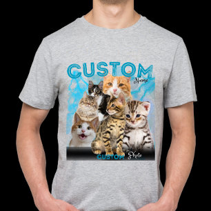 Camiseta Personalizado Bootleg Vintage Cat