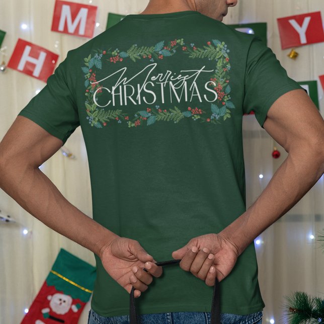 Camiseta Personalizado botánico Textos Navidades festivos (Subido por el creador)