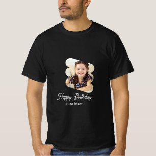 Camiseta Personalizado Branded Happy Birthday Photo T-Shirt