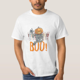 Camiseta Personalizado Branded White y Naranja Grunge Hallo