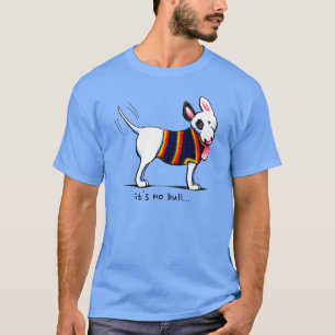 Camiseta Personalizado Brindle negro blanco de bull terrier